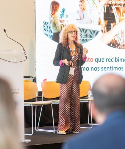 Woman giving a speech